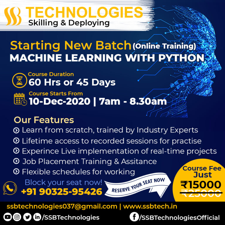 Machine Learning with Python Online Training Hyderabad ...